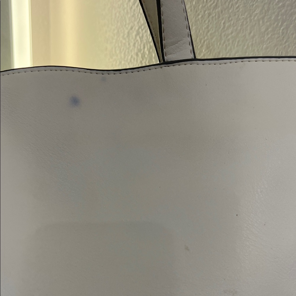 JustFab White Tote with Gold Studs - Picture 5 of 13